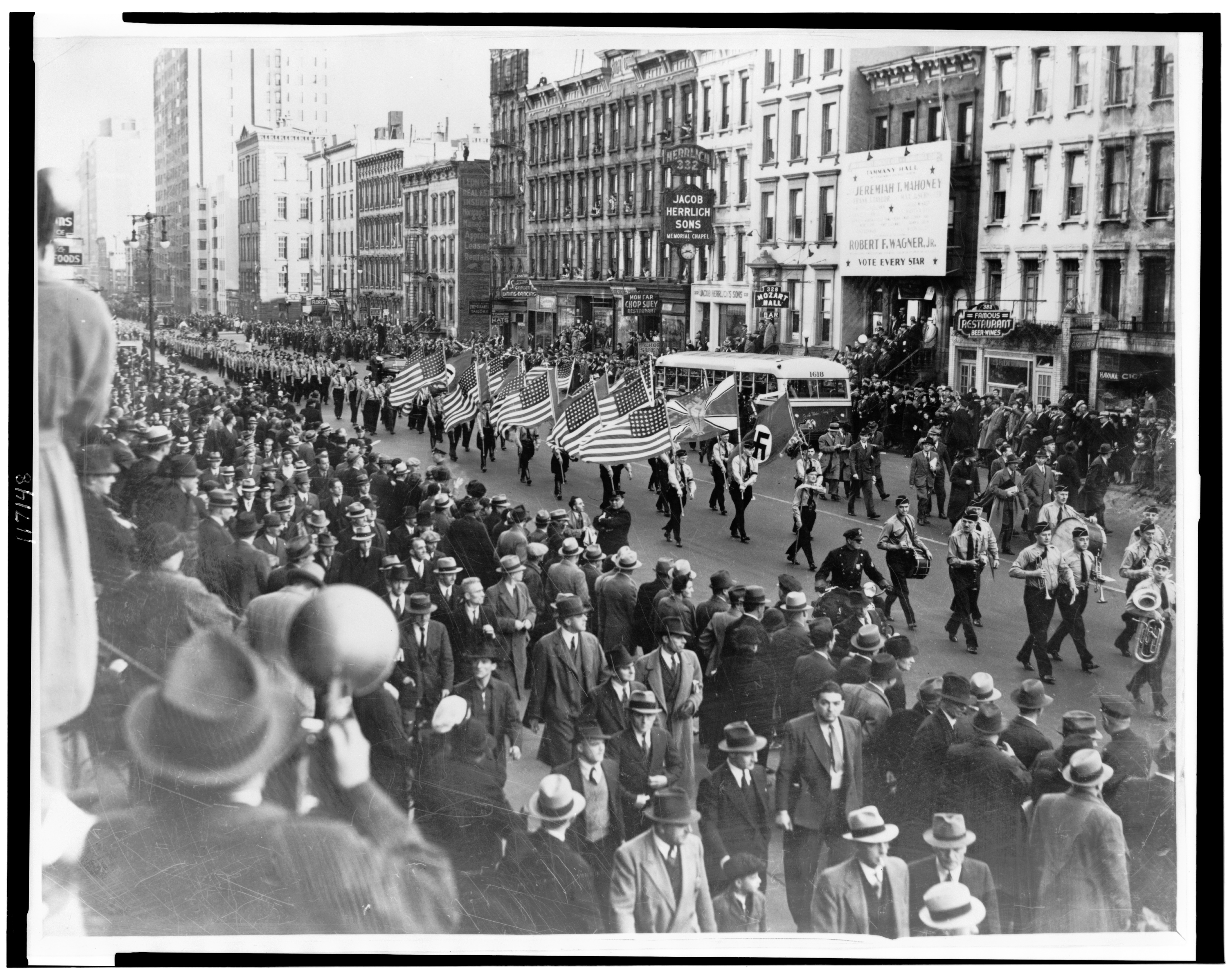Défilé du Bund en 1939 à New York