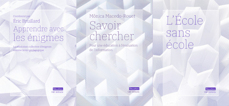 Couverture de trois ouvrages collection Educations