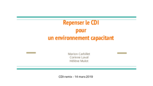 Repenser le CDI pour un environnement capacitant